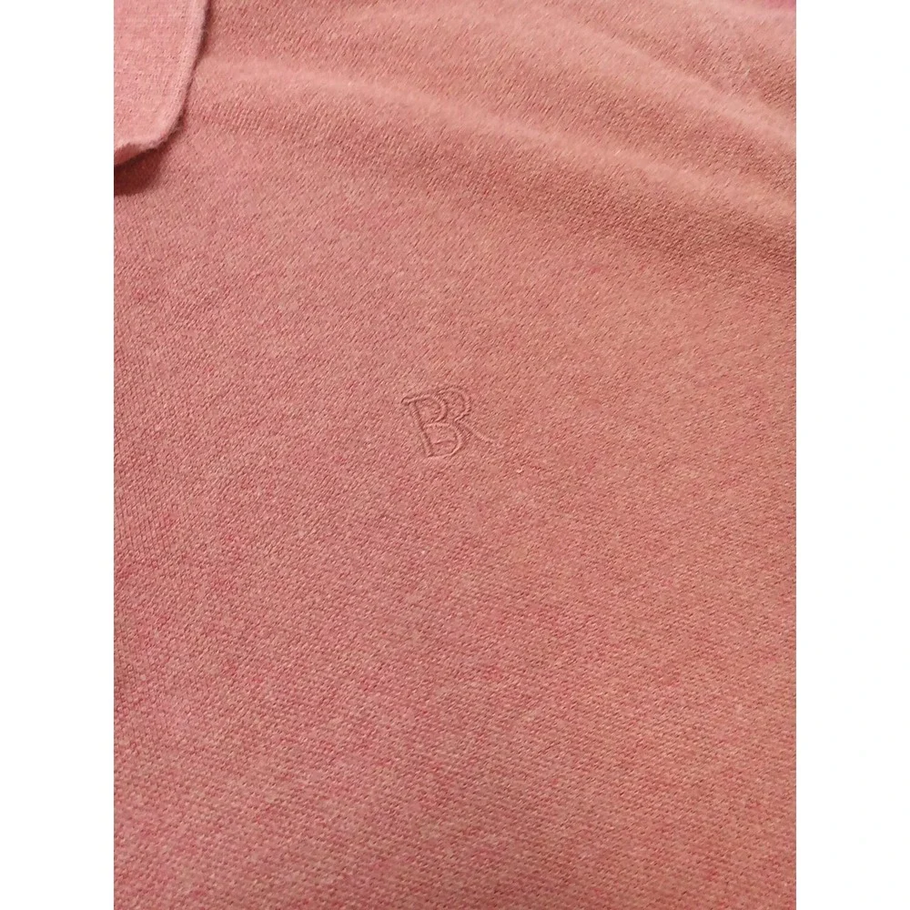 Banana Republic Men's Size Large Pique Short Sleeve Polo Shirt Color Rust